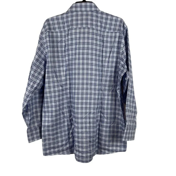 Hugo Boss Men Long Sleeve Plaid Button Down Sharp fit T-Shirt 17R - Picture 2 of 7